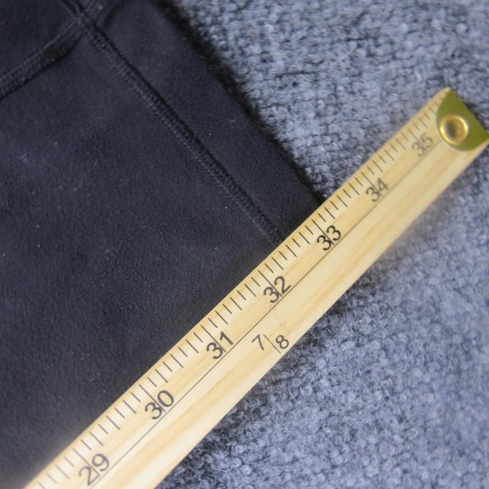 Lululemon Pants Womens‎ 6 Black Ankle Straight Leg Yoga Pockets Pull On Athletic